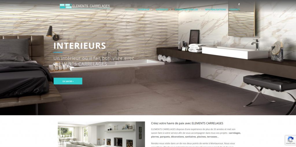 Site Web d’Element Carrelage