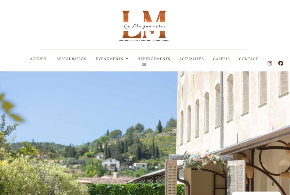 Site web de La Magnanerie à Seillans