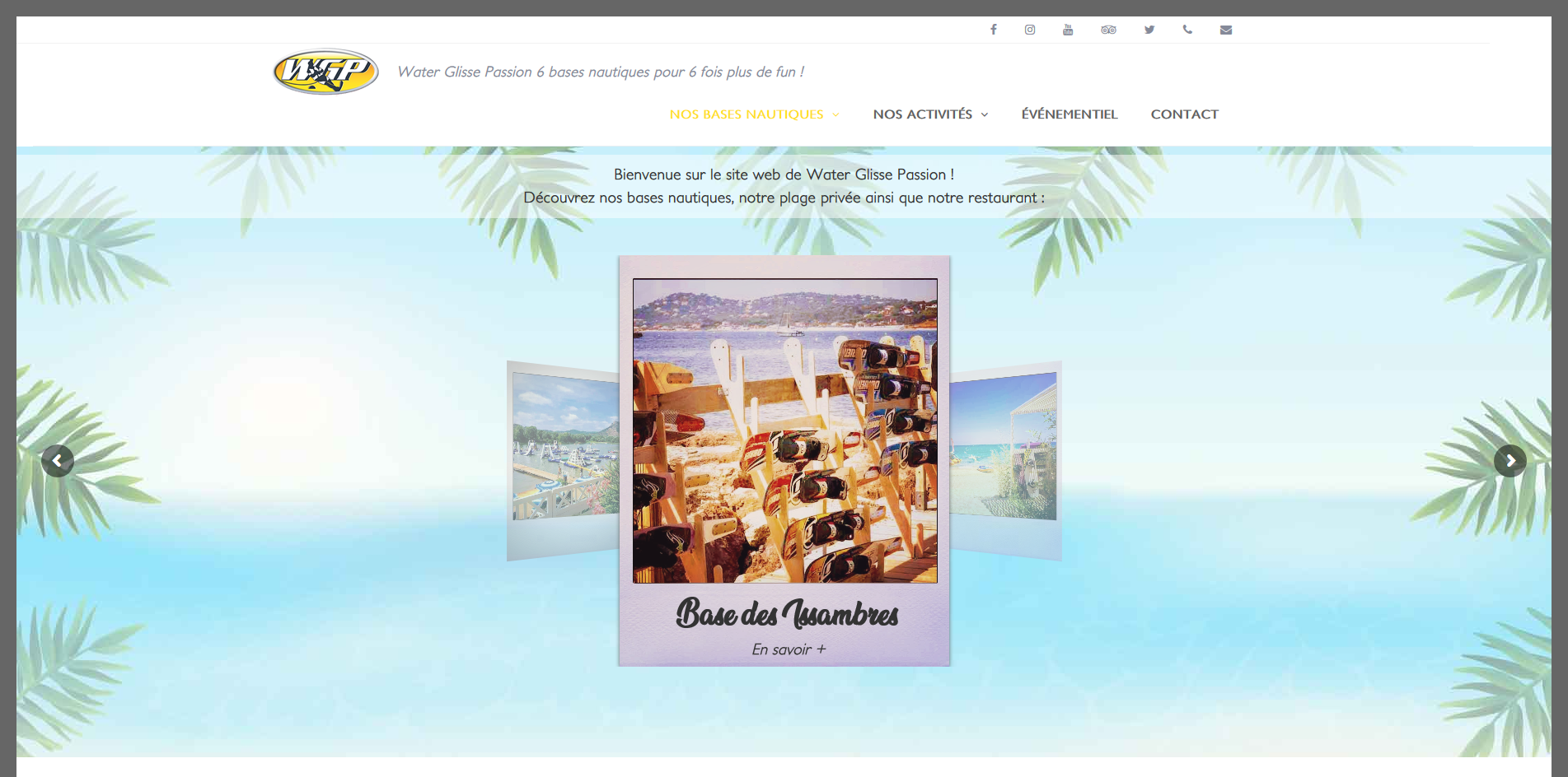 Site Web de Water Glisse Passion
